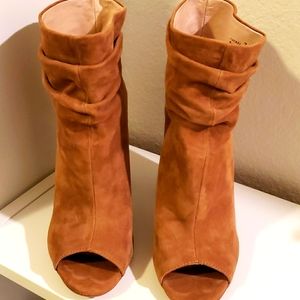 Open toe Chinese Laundry ankle boots
